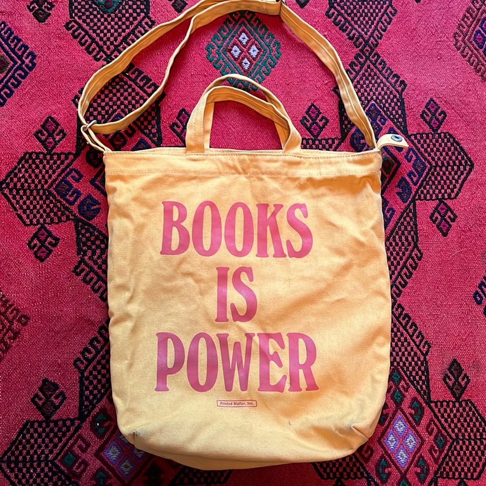 Baggu x Printed Matter “Books is Power” Duck Bag